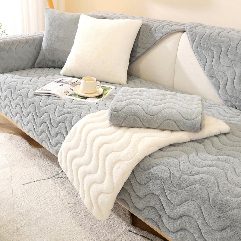 Winter Plush Sofa Cushion Thickened Non-Slip Seat Cushions Four Seasons Universal Sofa Cover Cover All-Inclusive Winter