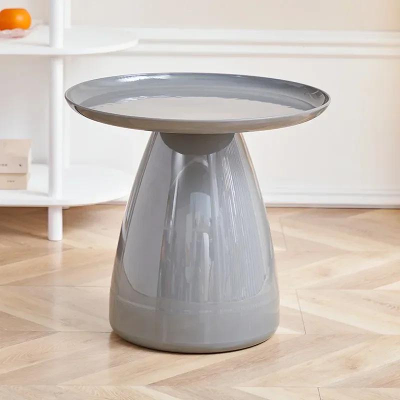 Minimalist Nordic Coffee Tables Round Plastic White Unique Side Table Living Room Luxury Simple  Home Furniture