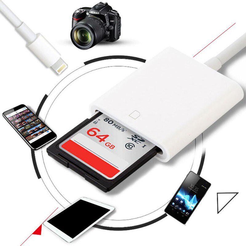 Buy Camera Reader SD Card Reader For Lightning To SD Card Connector