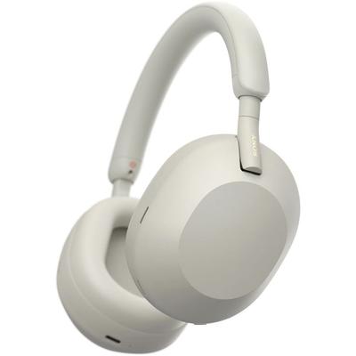 Sony Bezprzewodowe słuchawki stereo z redukcją szumów Ulepszona izolacja dźwięku rozmów telefonicznych Amazon z miękkim dopasowaniem Srebrne WH1000XM5 SM WH-1000XM5
