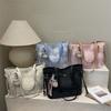Spring Largecapacity Bag Women's New Fashion Commuter Shoulder Bag Highend Portable Tote Bucket Bag