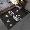 Cute Astronauts and Stars Rug Suitable for Use As an Anti-slip Game Mat for Living Room and Bedroom Sofas
