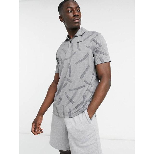 

Серая жаккардовая рубашка поло Nike Golf Dry Vapor