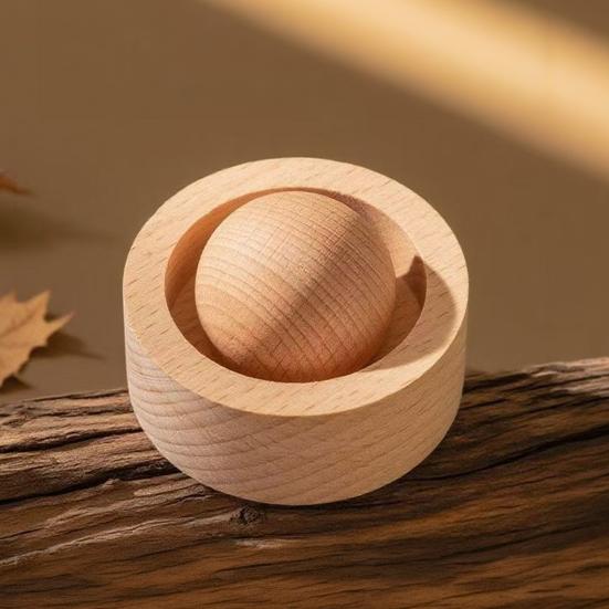 Wood Essential Oil Diffuser, Mini Sphere Shaped Wooden Aromatherapy Diffuser, Small Round Oil Diffuser for Home Office Car Interior Yoga Rooms