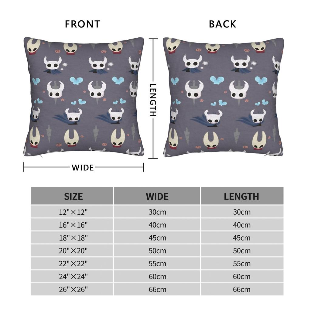 Kissenbezug Hollow Knight Cartoon Spiel Ritter und Wespe Benutzerdefiniert Kissenhülle für Couch Sofa Schlafzimmer Mode Kissenbezüge