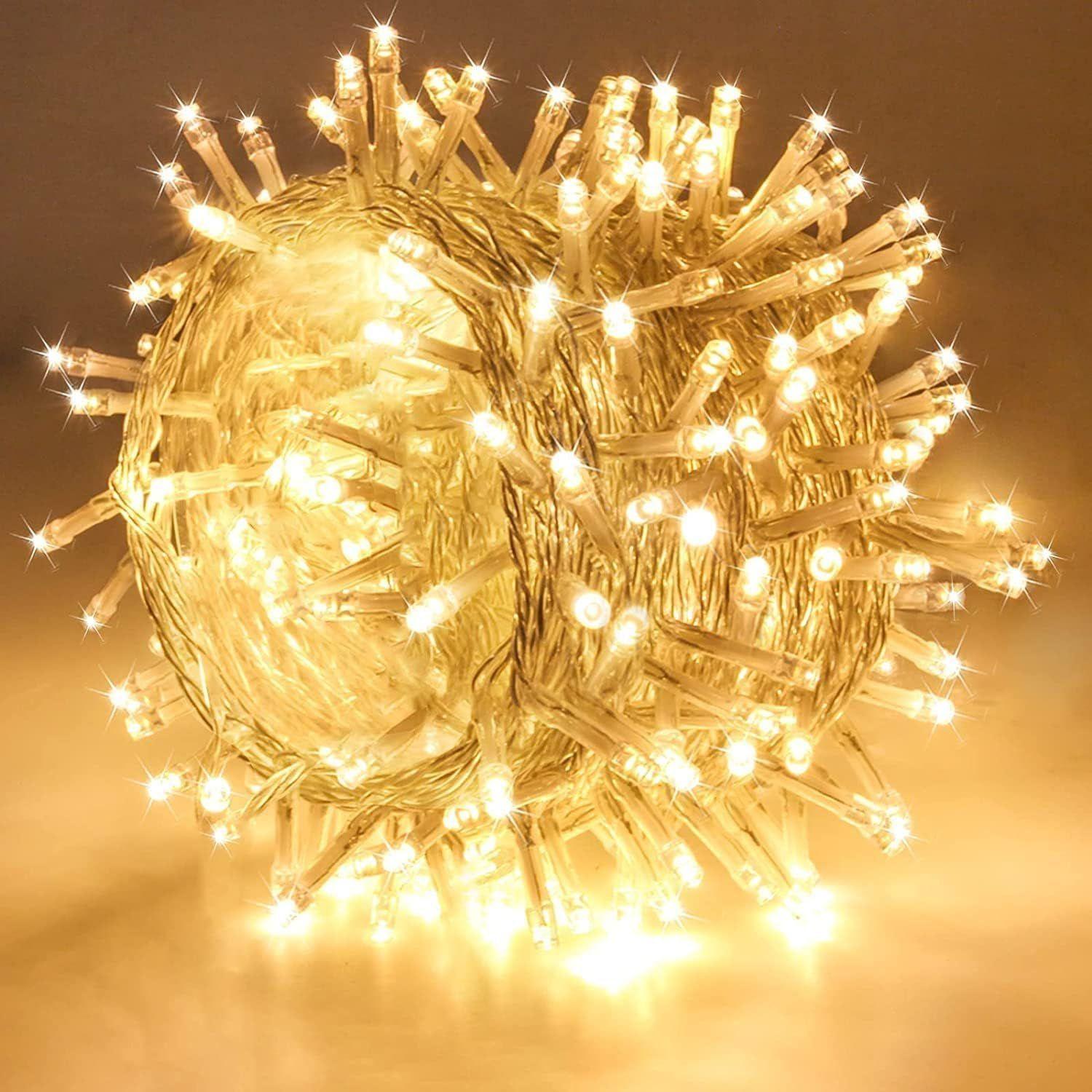 

Led Rice Light for Christmas Decoration (12 Mtr, Pack of 1) Series Light for Decoration (Warm White) Christmas Light(Copper)