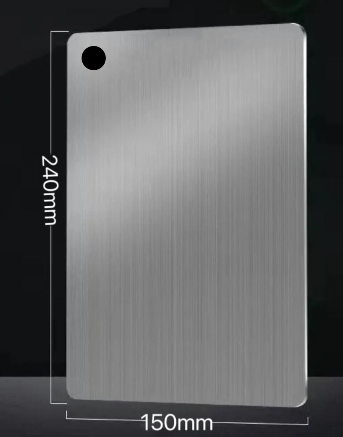 

304 Stainless Steel 5 Size Thickened Chopping Board Cutting Board Antibacterial Mildew-proof Kneading Dough Board Kitchen