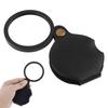 Portable Handheld Loupe Magnifying Glass 10X with Protective Case, Foldable Pocket Magnifier