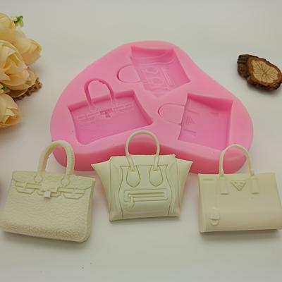 Silikon-Backform mit 3 Mulden zum Dekorieren von Kuchen – Herstellung von Schokolade und Fondant, nicht elektrische Silikon-Backformen, Silikon-Schokoladenform