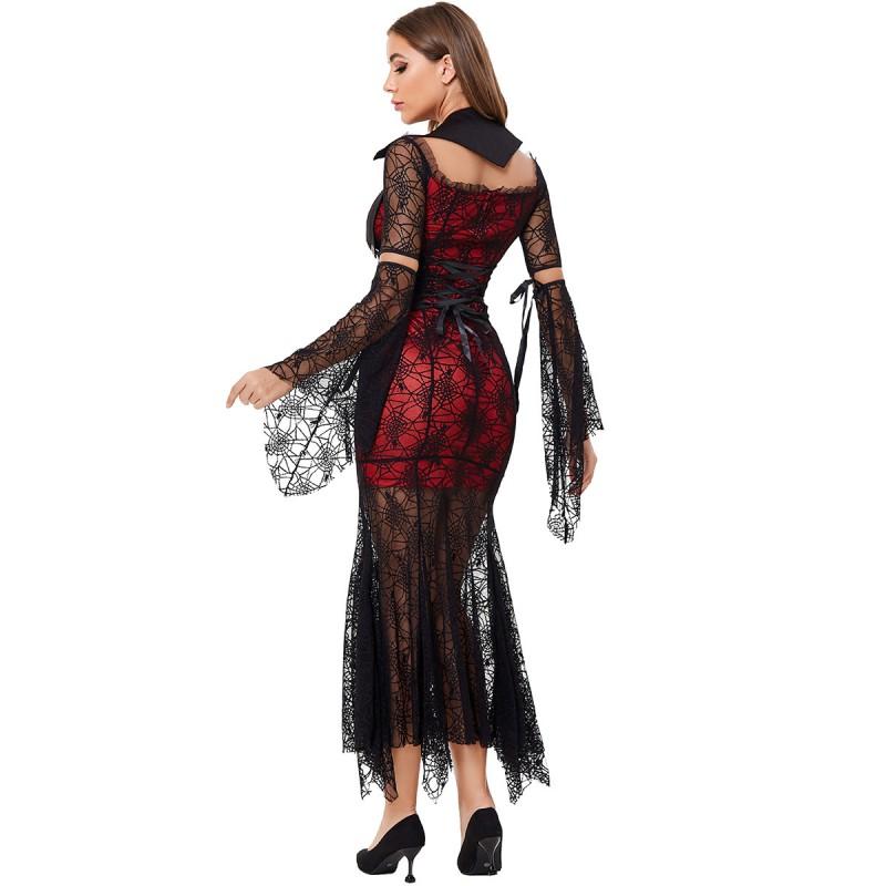 Vampire Vixen Witch Dress Halloween Cosplay Costume Women Game Party