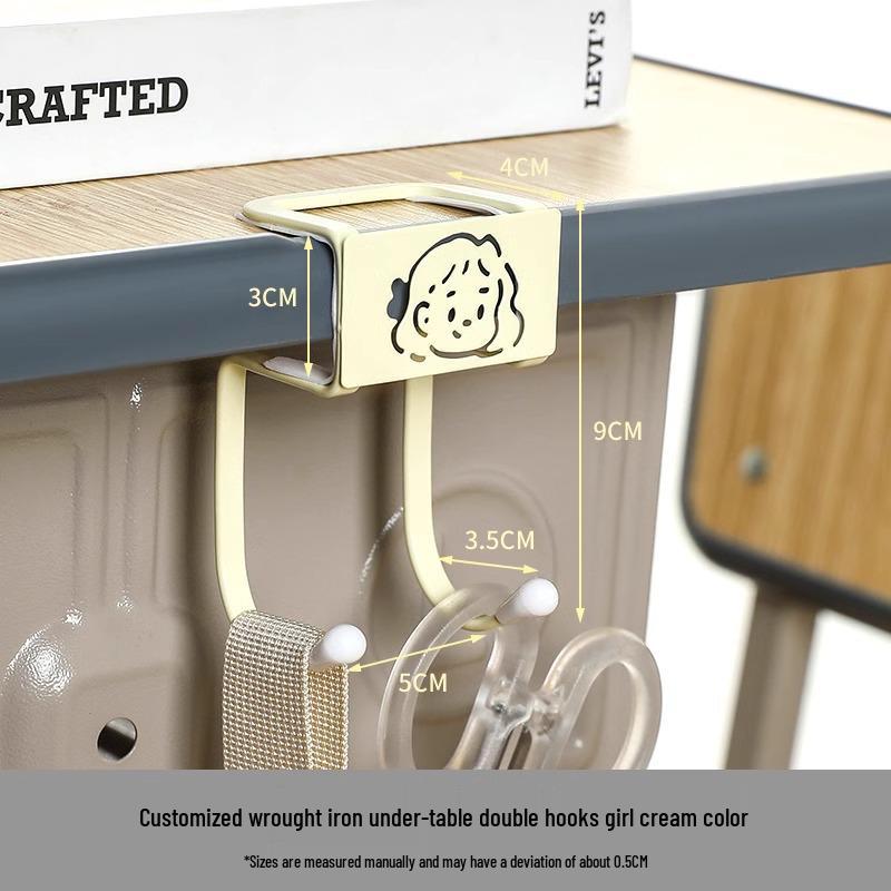 Classroom Desk Backpack Hook: Multifunctional Storage for Hanging Bags on Table Edge