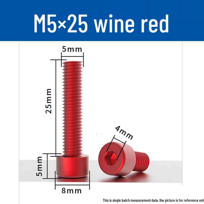 Śruby z łbem walcowym z gniazdem sześciokątnym z anodowanego aluminium M5 - Lekkie, Trwałe, Odporne na zużycie