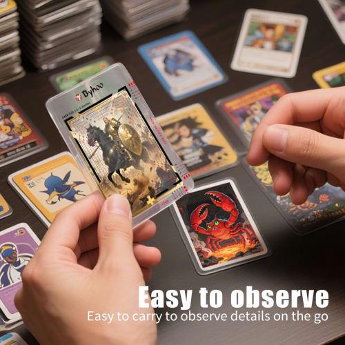 Byhoo Card Saver, Professional Sports & Trading Card Grading Tool with 1.5mm Reinforced Frame, Precision Centering System & Anti-Scratch Grading Kit F