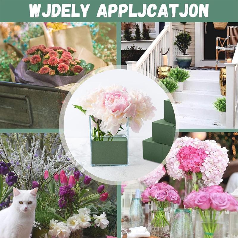 Flower Foam Green Square Foam For Flower Arrangements Foam Blocks DIY Flower Holder Wedding Crafts Flower Arrangement Foams Mud