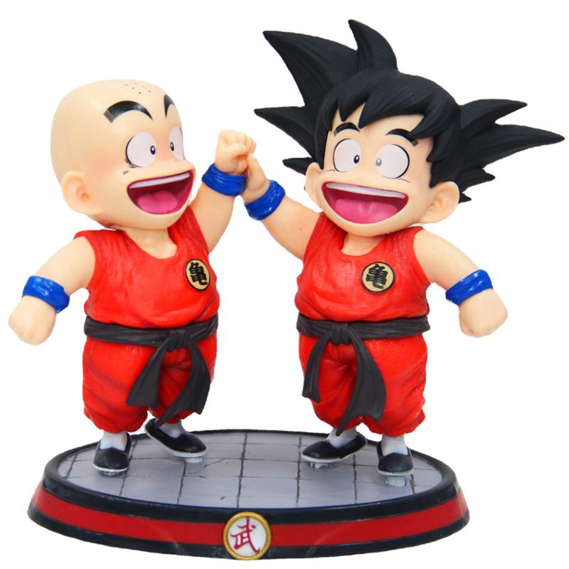 15cm Dragon Ball Z Anime Kid Goku Krillin Figure Krillin Son Goku Pvc Model Statue Doll Collection Decoration Toys Birthday Gift