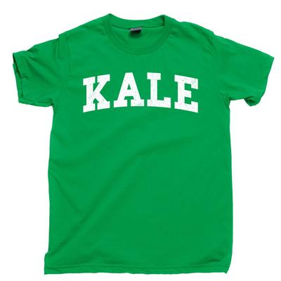 KALE Università T-shirt Verdure Riccio Lacinto Redbor Cavolo Siberiano Yeah Tee