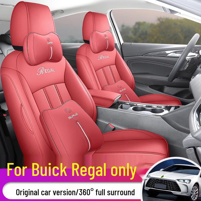 Universal Full Leather Car Seat Cushion for Buick Regal - New Model for All Seasons
