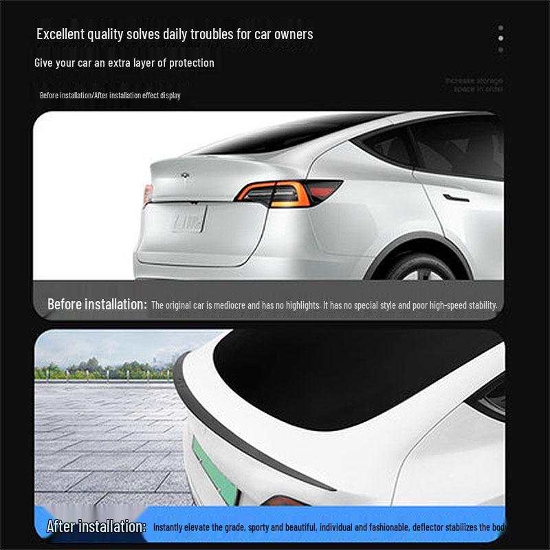 Tesla Model Y/3 Rear Wing: High-Performance Blow-Molded Spoiler for P Version