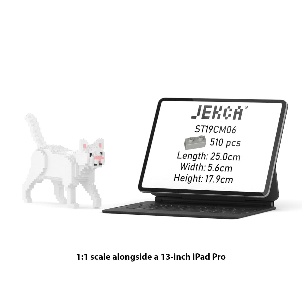 JEKCA Jekka Block White Cat 01S ST19CM06 (Mini)