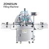 ZONESUN ZS-SV4HS Liquid Filling Machine Automatic High Accuracy 4 Heads Servo Piston Pump Filler Beverage Cosmetic Milk Water