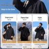 Men's Three-in-One Windproof Waterproof Hooded Mountaineering Jacket - Autumn/Winter Detachable with Plus Velvet