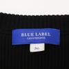 BLUE LABEL CRESTBRIDGE [22nd Year Production] 55J56-726-09 Softy Twill Knit Combination Dress 36 blackUsed