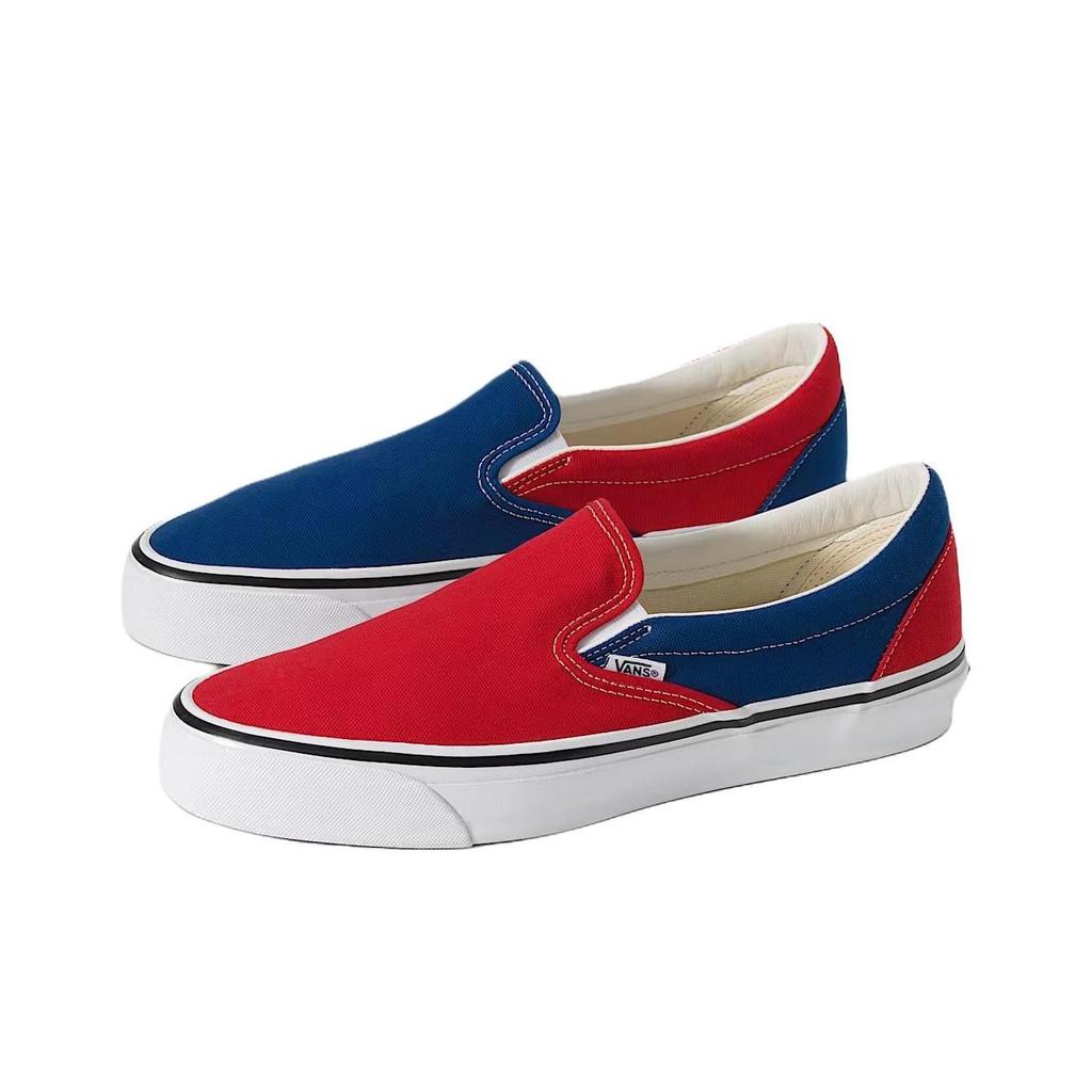 Vans Unisex OTW Classic Slip-On 98 Engineered Garments Canvas Red Blue VN000EBPZ11