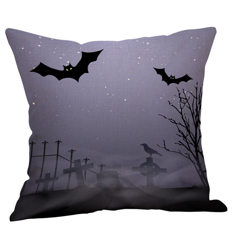 Stylish Halloween Sofa Throw Pillow Cover with Creative Backrest Design