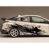 2PCS Car Door Side Stickers Car Livery Honeycomb Stripes Graphics Styling Vinyl Full Body Decor Decals Auto Tuning Accessories