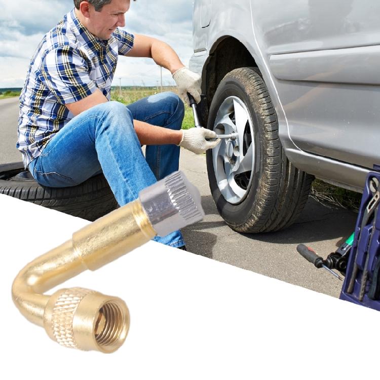 Adaptadores de Válvulas de Neumáticos de Tres Ángulos Instalación Rápida Durabilidad Adaptadores de Grifo de Aire Accesorios para Neumáticos de Coche Motocicleta Bicicletas