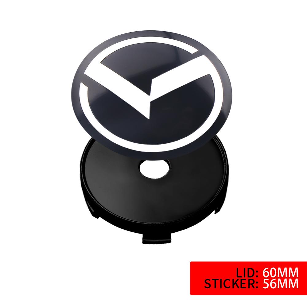 2026 Hot Car Sticker 4PC 56mm 60mm Car Wheel Center Covers Sticker Hub Cap Decoration For KIA Ceed Sorento K5 Rio Sportage Soul