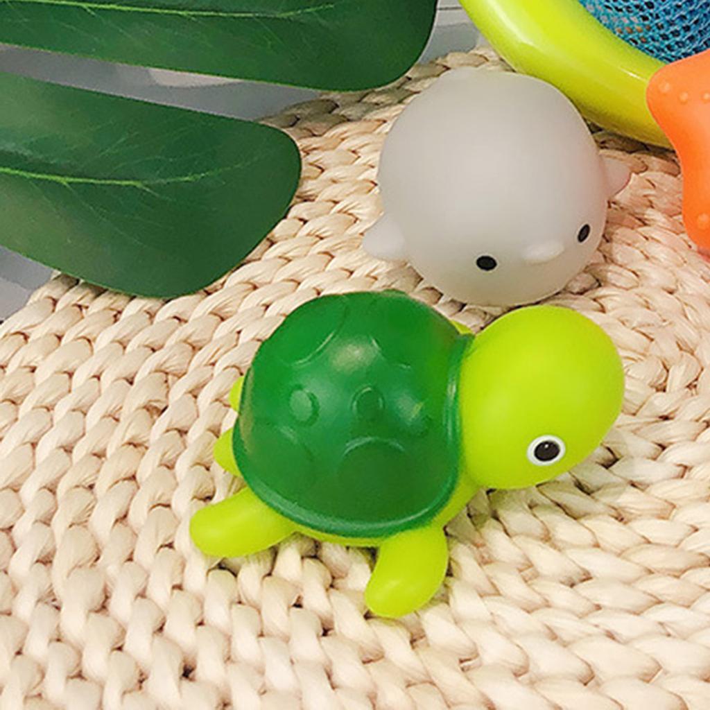 Baby Bath Toys Toddler Bathtub Toy Induction Light Up Bath Animal Toys Water Flashing Toys Type A