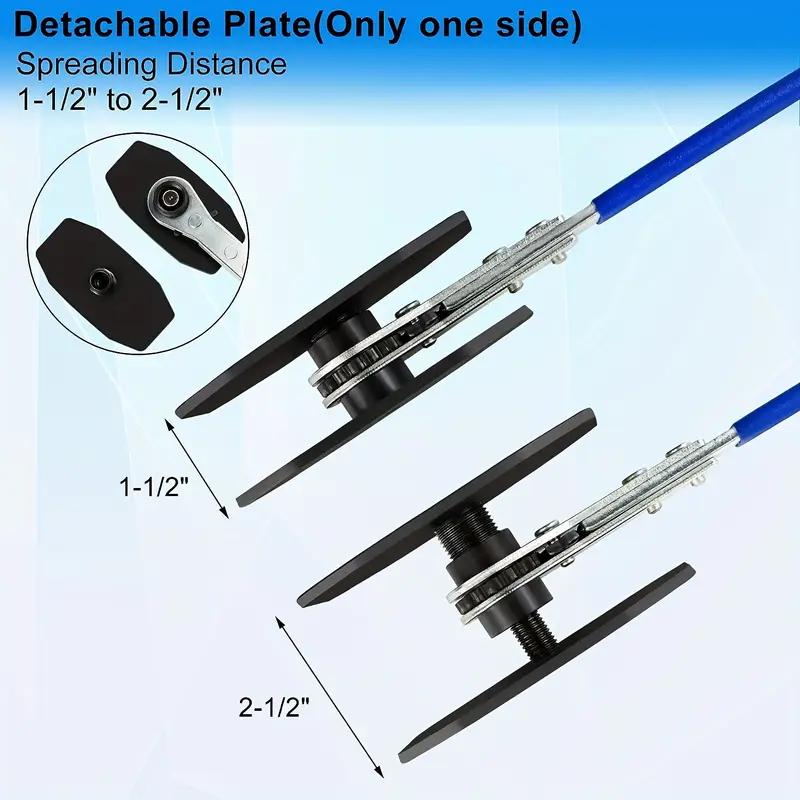 Professional Brake Caliper Holding Tool - Brake Piston Spreader with 360-Degree Ratchet Swing Wrench for Automotive Single