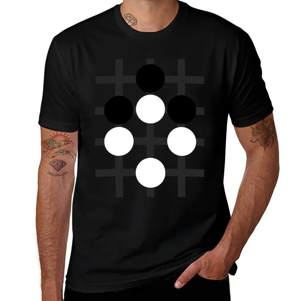 Baduk (Go, Weiqi) Ko Example with No Background T-Shirt Man T Shirt Summer G Man T Shirts for Men T-Shirt