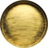 Golden European Retro Round Iron Plate Metal Vintage Storage Tray Home Decoration Garden Restaurant Table Photographing