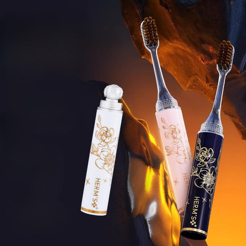 

Lipstick Toothbrush Portable Soft-bristled Toothbrush Specially Designed for Business Trips and Travels синій