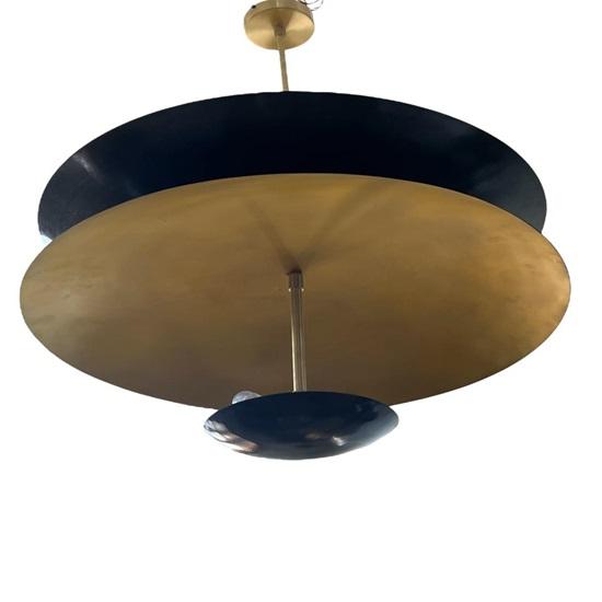 Flush Mount Pendant Light Chandelier Mid-Century Dome Ceiling Fixture for Stairway, Dining, Living Room Lighting