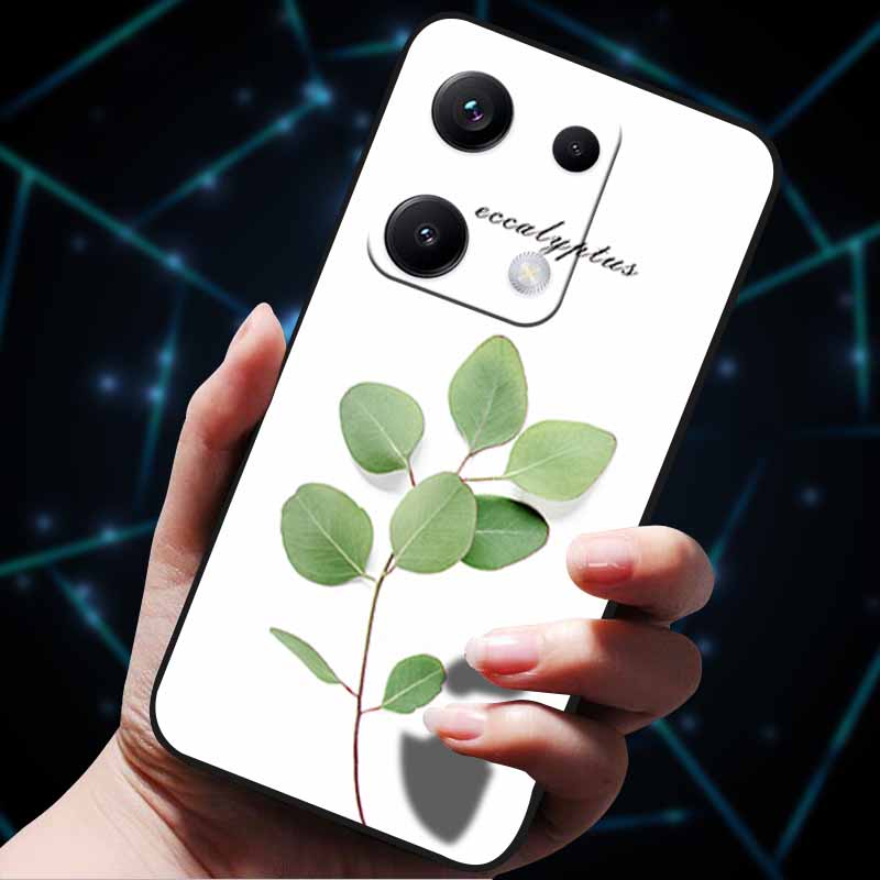 

For Xiaomi Redmi Note 14S Case 3D Flowers Emboss Phone Cases for Xiomi Redmi Note14S 4G Back Covers Fundas Soft Silicone Bumper Redmi Note 14S розы красного