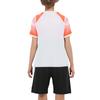 Children‘s Football Training Outfit V-Neck Short Sleeve Patterned T-Shirt and Elastic Waistband Drawstring Shorts for Athletic Practice