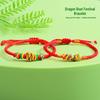 Handgefertigtes Fünffarbiges Knottenarmband: Ethnischer Stil Drachenbootfest-Accessoire für Erwachsene & Kinder