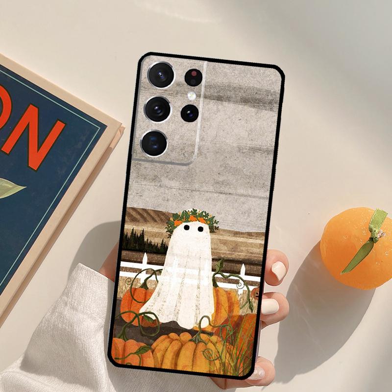 Cute Ghost Phone Case For Samsung Galaxy S23 S26 Ultra S20 S21 S22 S24 S25 S10 Plus S25 FE Back Cover