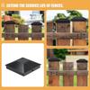 6Pcs Replacement Fence Post Cover Waterproof Fence Column Toppers Posts Top Protector  Patio