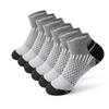 5/10 Pairs Various Sports Socks for Men Running Basketball Outdoor Socks Men's Spring Summer Breathable Sweat Wicking Short Socks Boat Socks