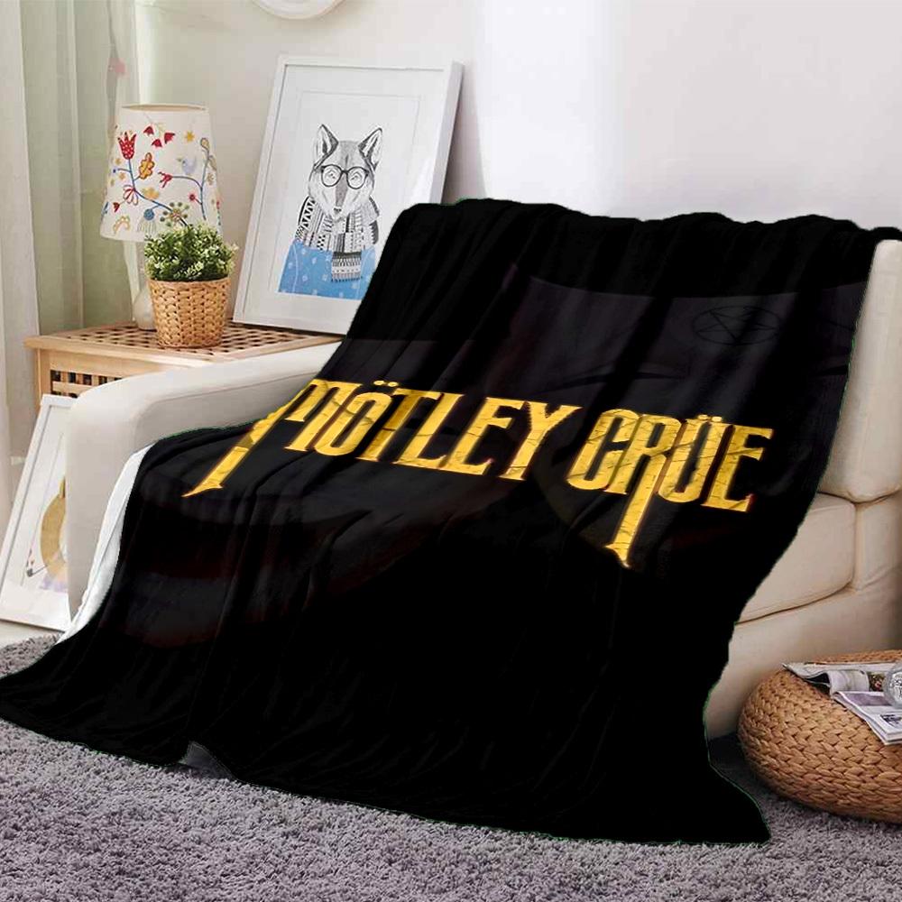 

1pc MTLEY CRüE Soft Warm Throw for Home, Office, Trave, All-Season Cozy Bedding Gift, Office Cozy Accessory 1114 80cmx120cm(31inx47in)