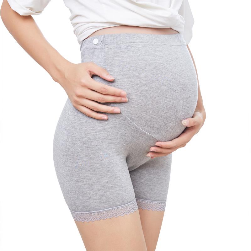 Maternity High Waist Summer Safety Shorts - Lightweight, Anti-Exposure, Fashionable Base Layer for Pregnant Women
