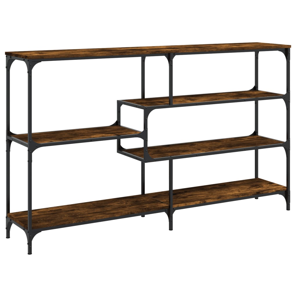Console Table Smoked Oak 160x32x95 Cm Wood Based Material