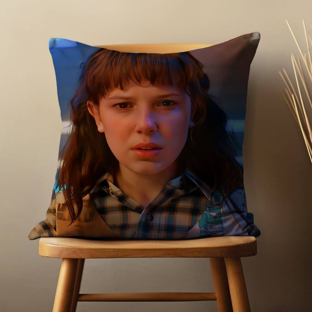 Actress M-Millie B-Brown Pillow Case Living Room Sofa Cushion Cover Suitable For Home Bedroom Decoration And Protector
