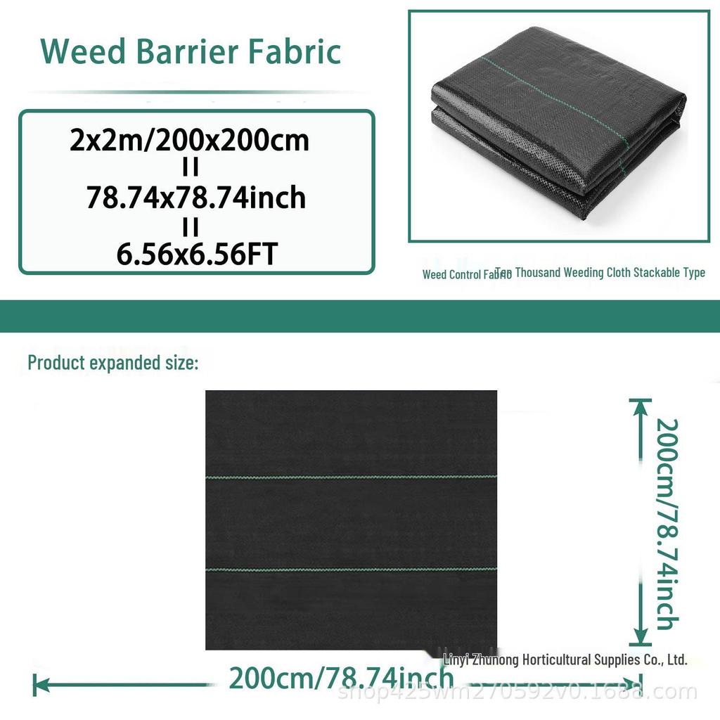 Black PP Weed Barrier Cloth: Breathable, Water-Permeable Ground Cover for Orchards and Gardens