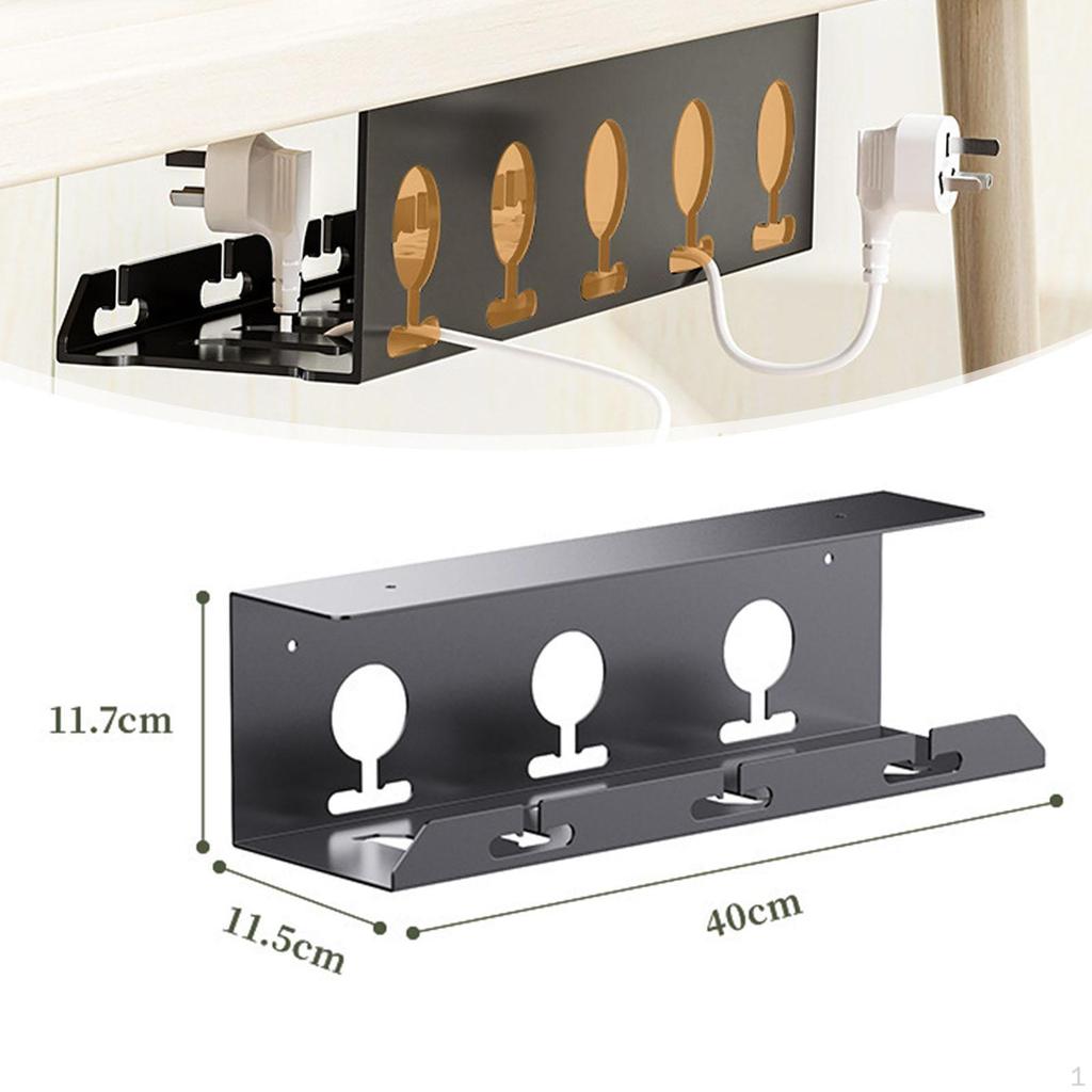 Schreibtisch Kabelmanagement Rack Computerkabel Einfache Installation Praktische Steckdosenkabel Ablage