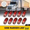 20x Red Truck LED PCS Car RV Oval Trailer 2.5" Side Light Marker Clearance Lamps